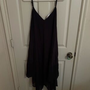 Tommy Bahama Cotton Modal Scarf Dress Cover Up Navy Midi